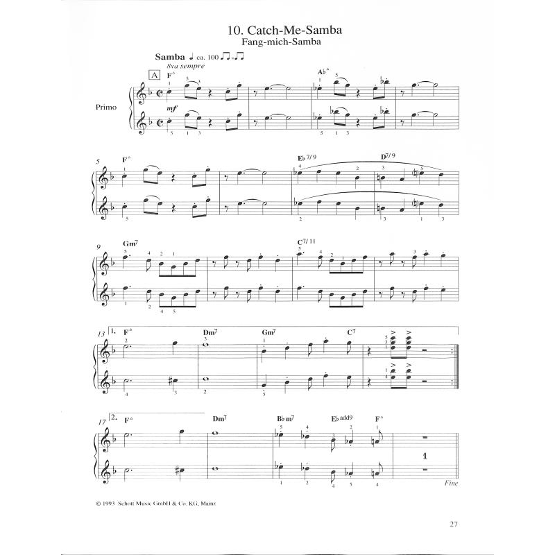 Jazz for two 1 | Leichte Jazz und Popstücke