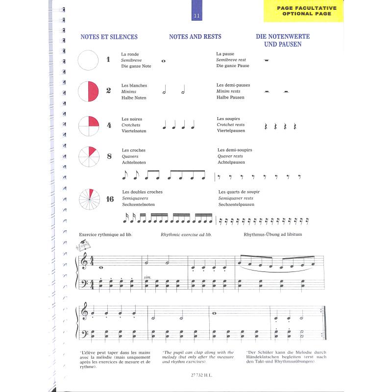 Piano Methode für Anfänger