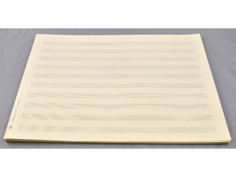 5 Bogen Notenpapier A4 quer