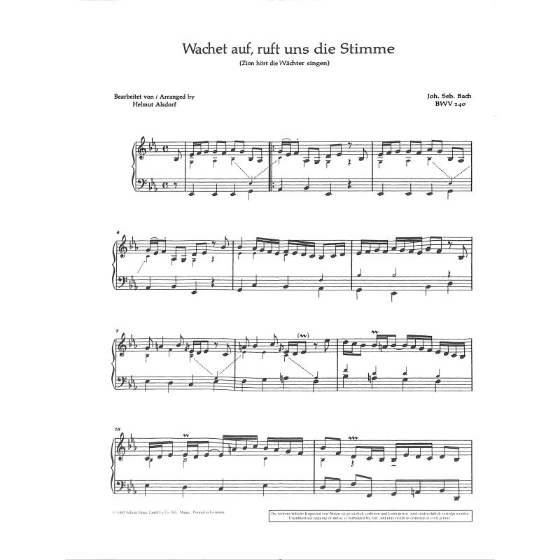Jesus bleibet meine Freude + Wachet auf ruft uns die Stimme