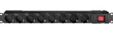 Rack-Steckdosenleiste 8er schw