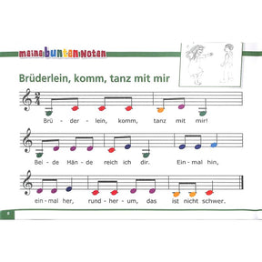 Meine bunten Noten für Klavier Keyboard Melodica + Triola |