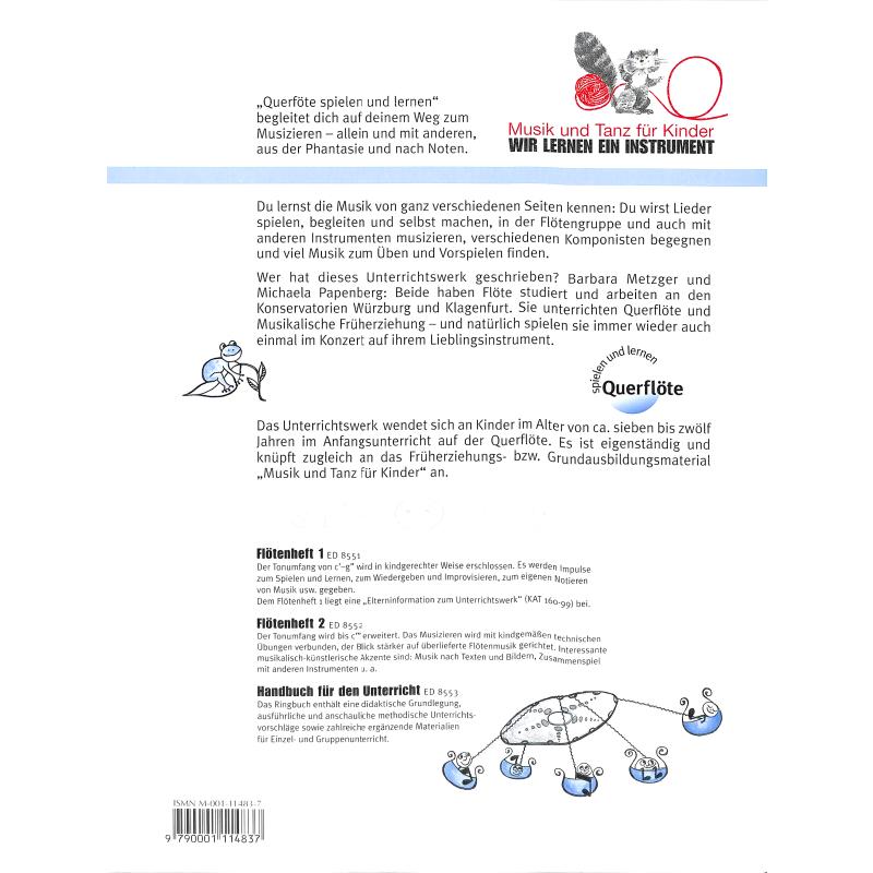 Querflöte spielen + lernen 1 Kinderheft 1