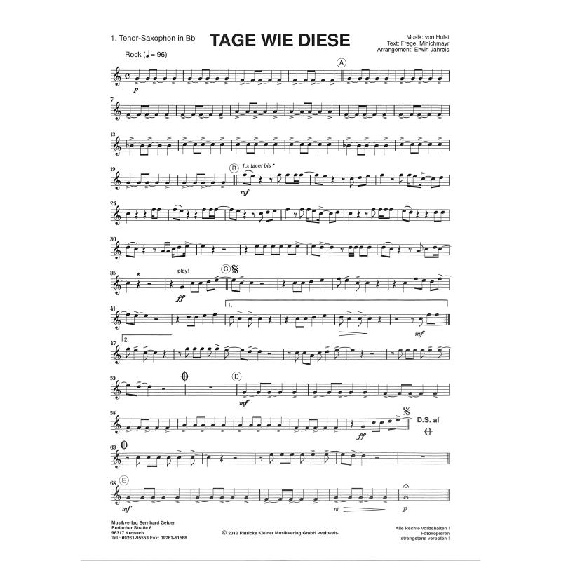 Tage wie diese