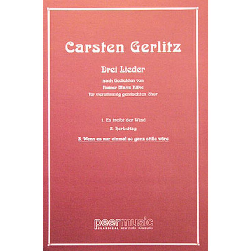 Wenn es nur einmal so ganz stille wäre (Rilke)