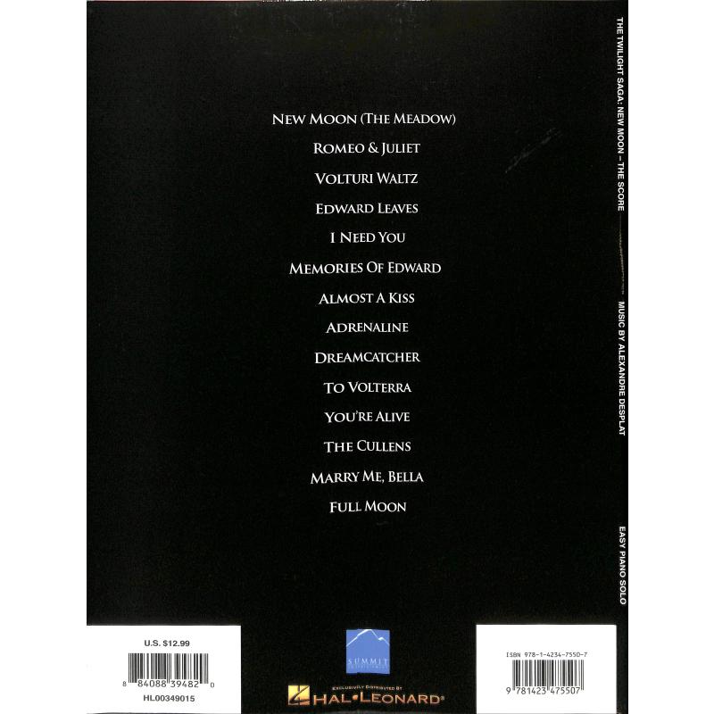 The twilight saga - new moon (the score)