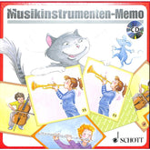 Musikinstrumenten Memo mit dem Musikater