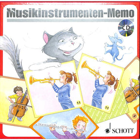 Musikinstrumenten Memo mit dem Musikater