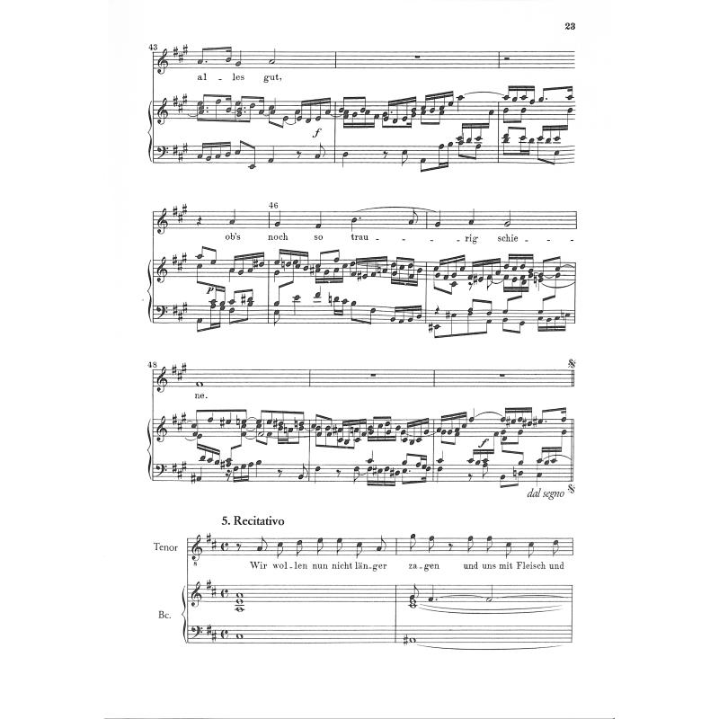 Kantate 92 Ich hab in Gottes Herz und Sinn BWV 92