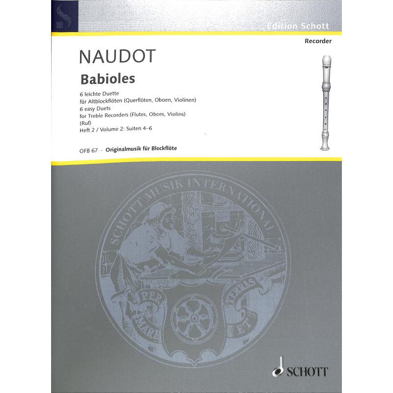 Babioles op 10 Bd 2 - 6 leichte Duette