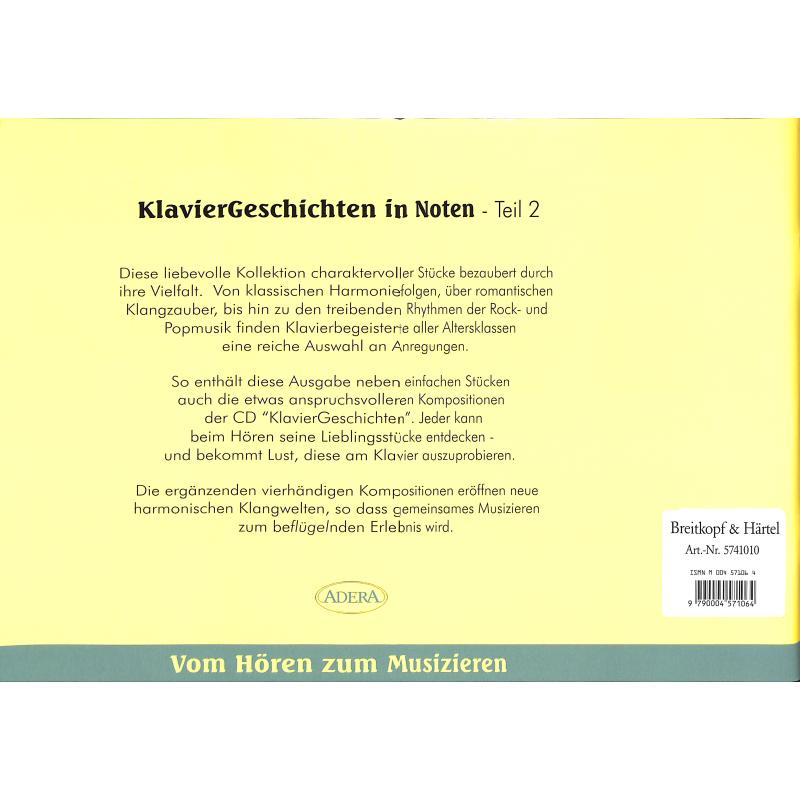 Klaviergeschichten in Noten 2