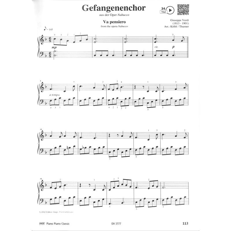 Piano Piano Classic - die 100 schönsten klassischen Melodien
