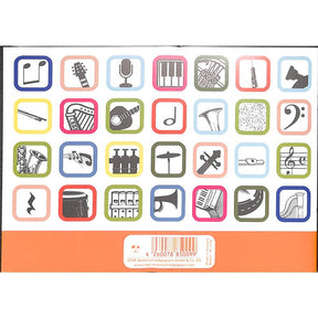 Notenheft A5 quer 36 Seiten mit Zwischenblättern