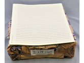 5 Bogen Notenpapier Quart hoch