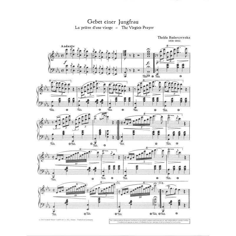 Gebet einer Jungfrau Es-Dur