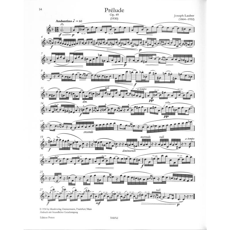 Die Soloflöte 4 - Kompositionen von 1900-1960