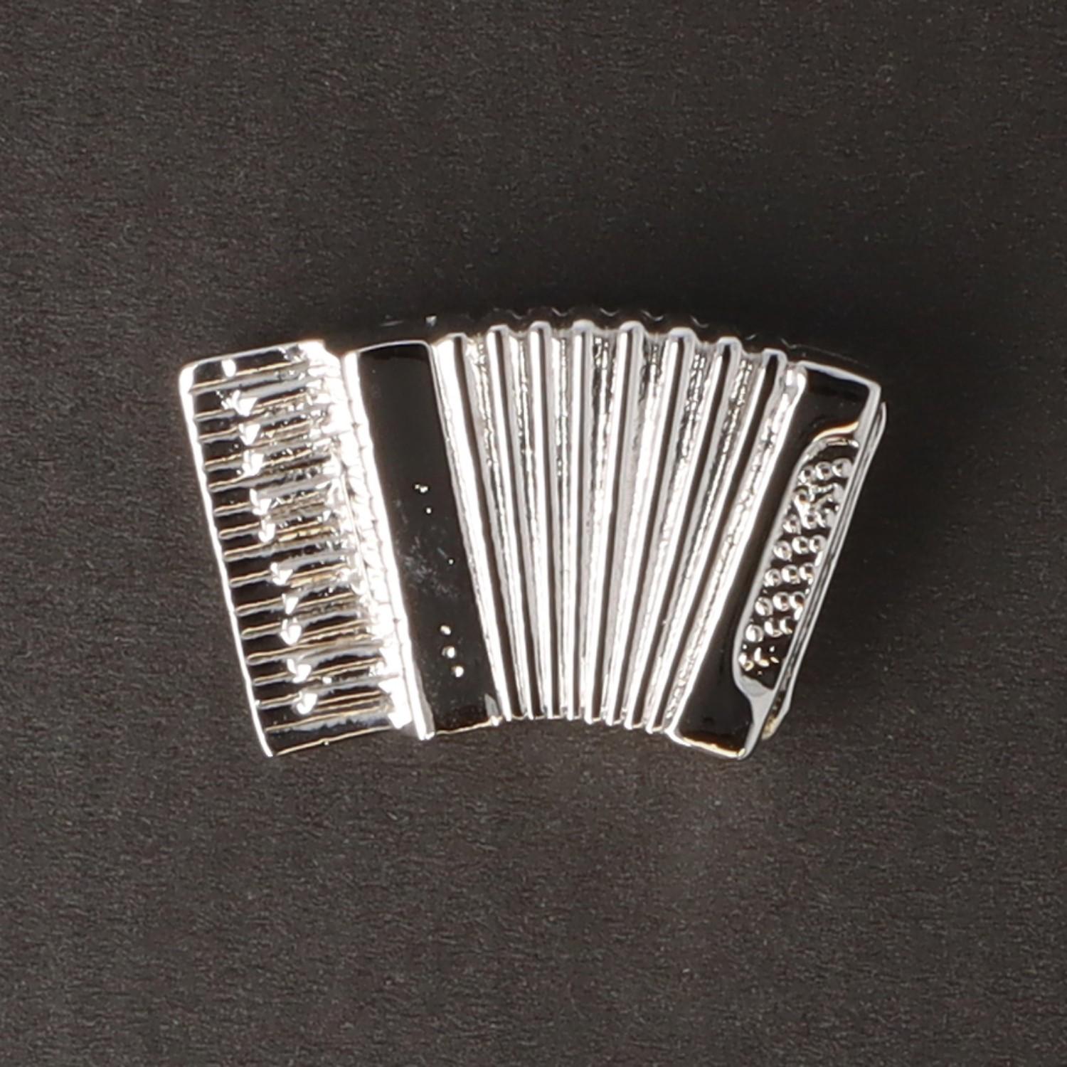 Anstecker Akkordeon Silber
