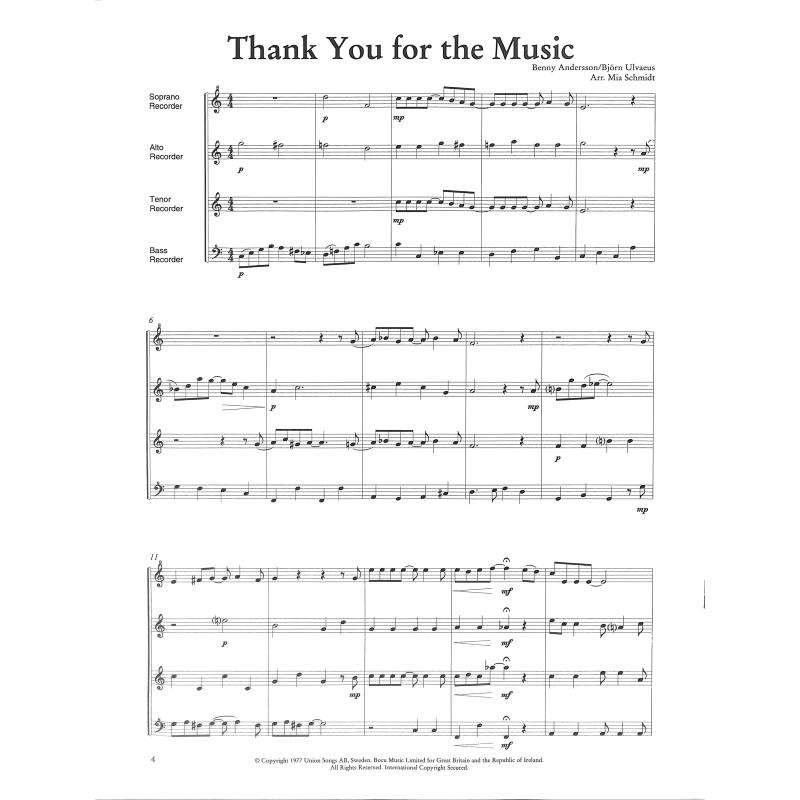 Thank you for the music