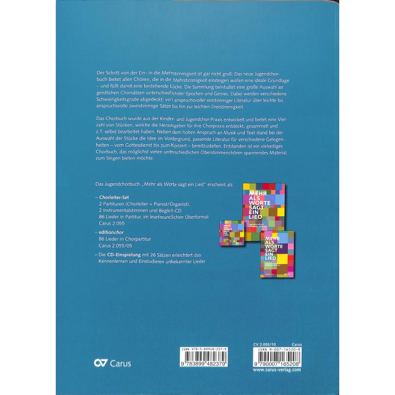 Mehr als Worte sagt ein Lied