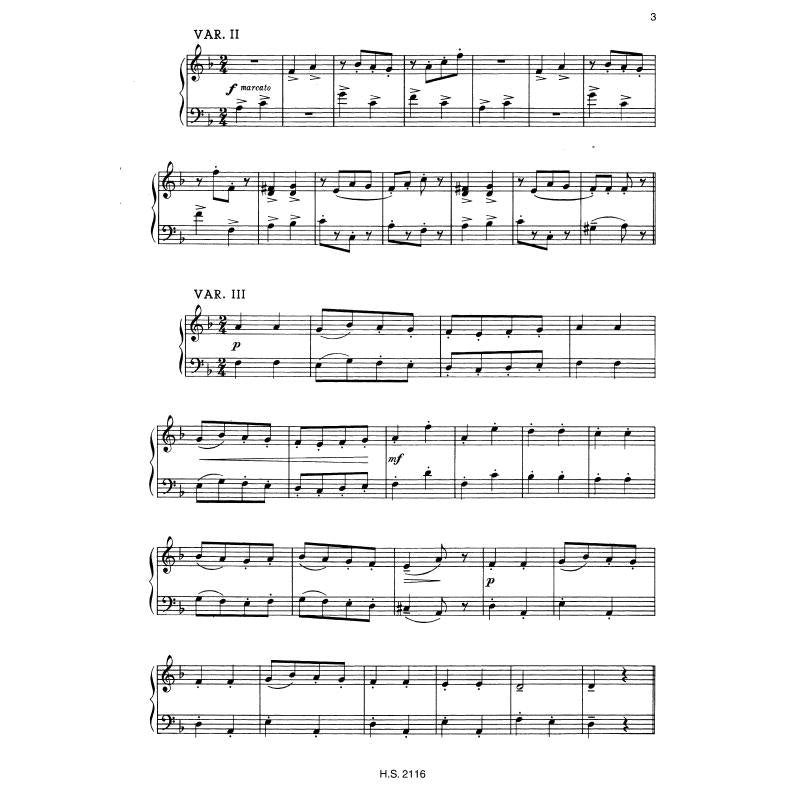 5 leichte Variationen op 51