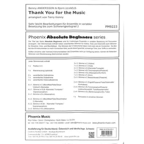 Thank you for the music