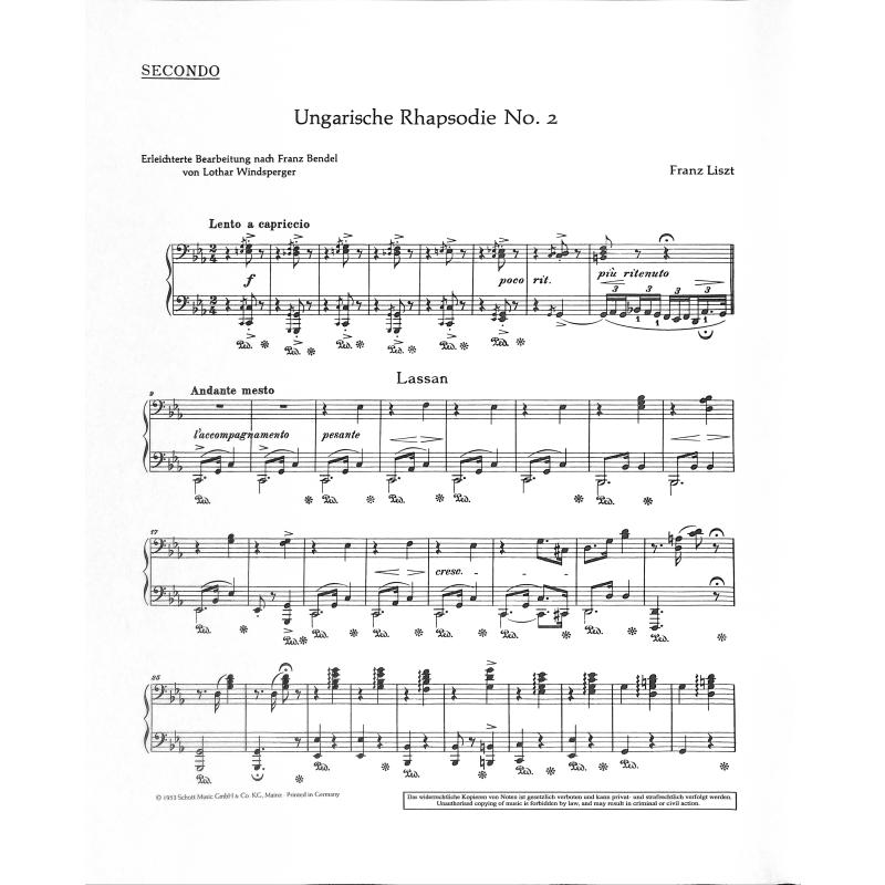 Ungarische Rhapsodie 2 cis-moll