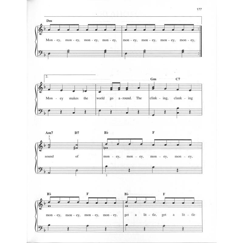 Budget books - Broadway songs