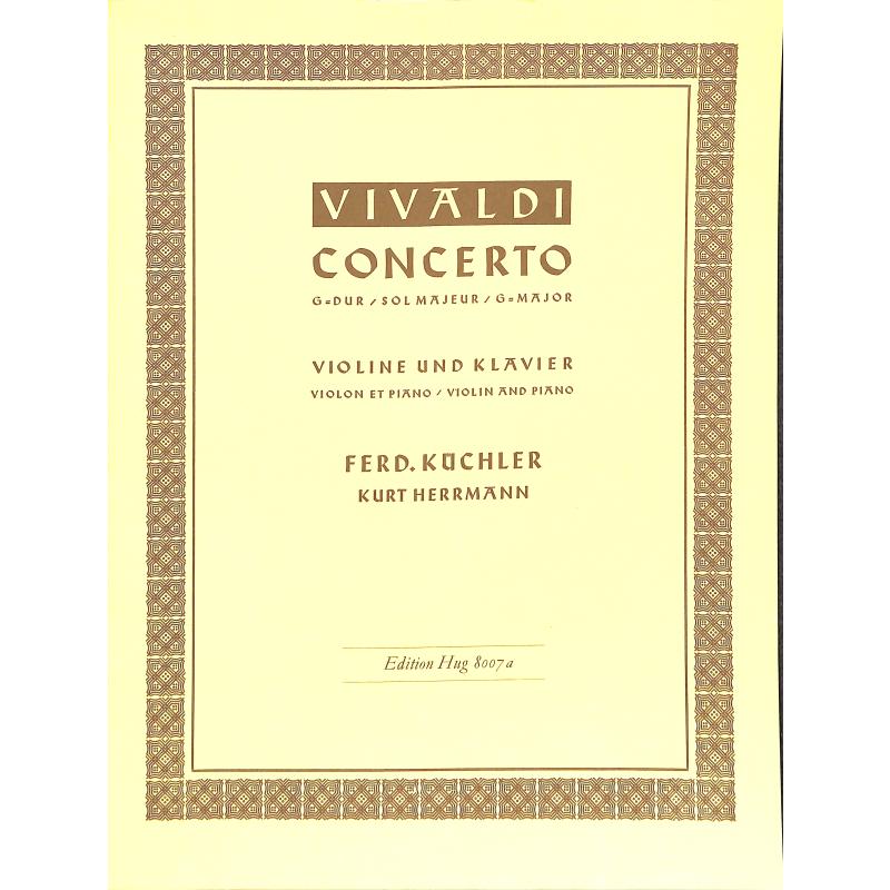 Concerto G-Dur op 3/3 RV 310 PV 96 F 1/173 T 408