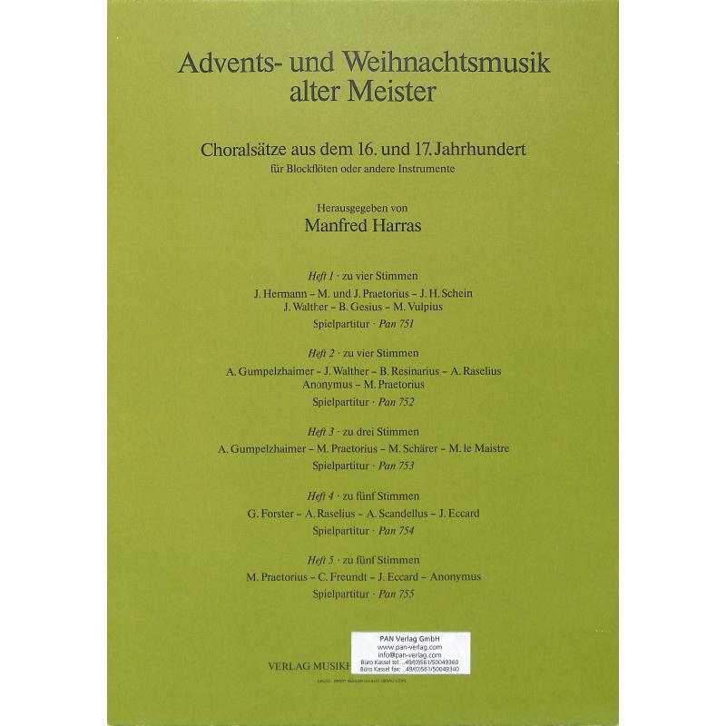 Advents + Weihnachtsmusik alter Meister 2