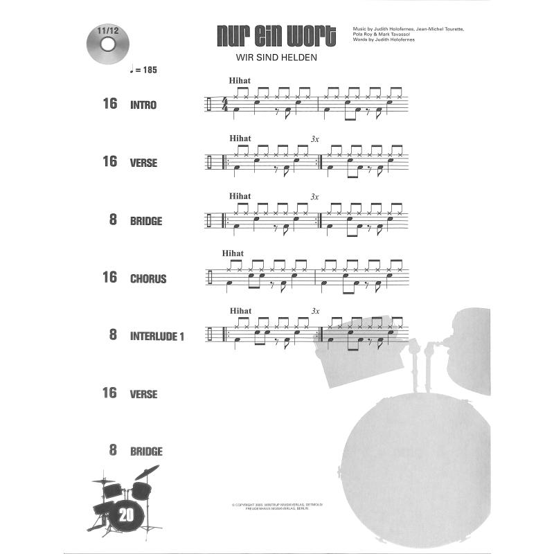 Drum along 4 - 10 german rock songs