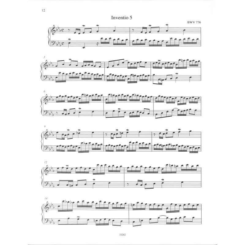 15 zweistimmige Inventionen BWV 772-786