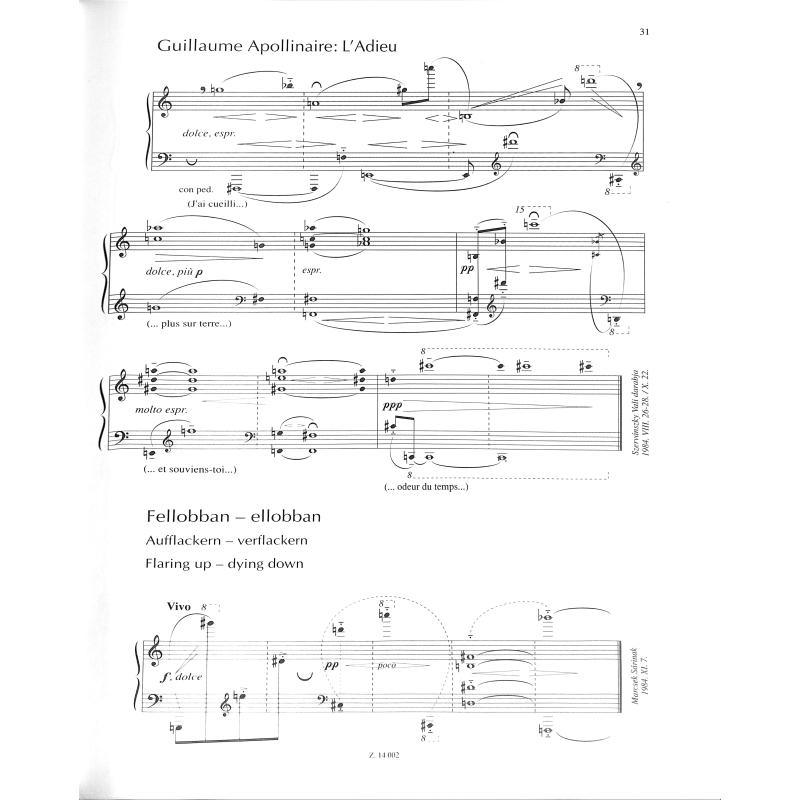 Jatekok 5 (Spiele für Klavier)