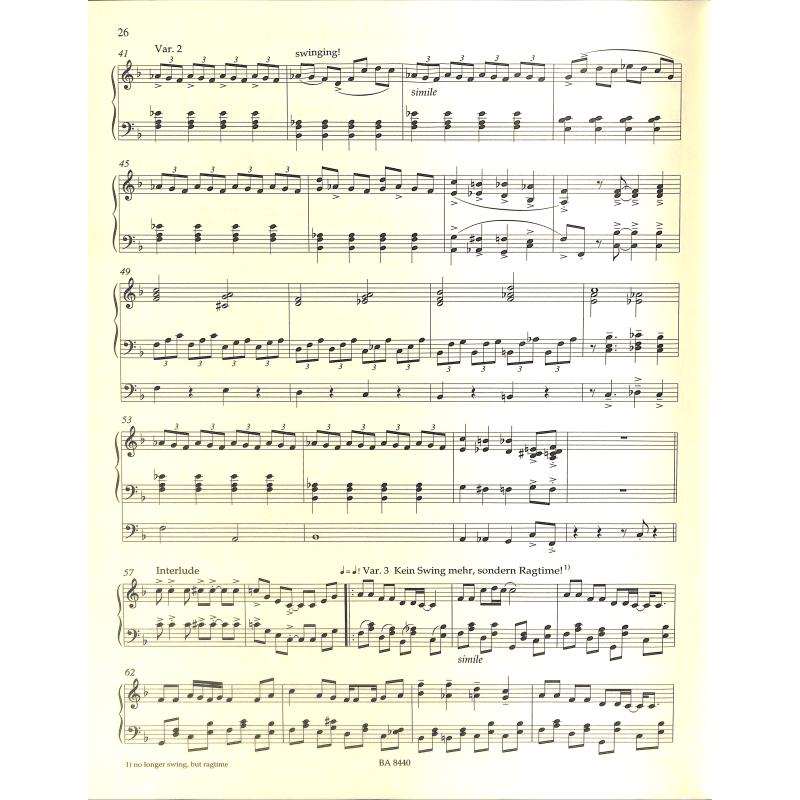 Jazz inspirations for organ 1