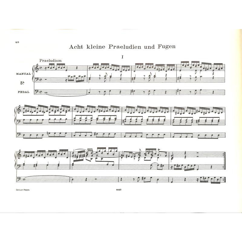 Orgelwerke 8 - 4 Konzerte 8 kleine Präludien und Fugen