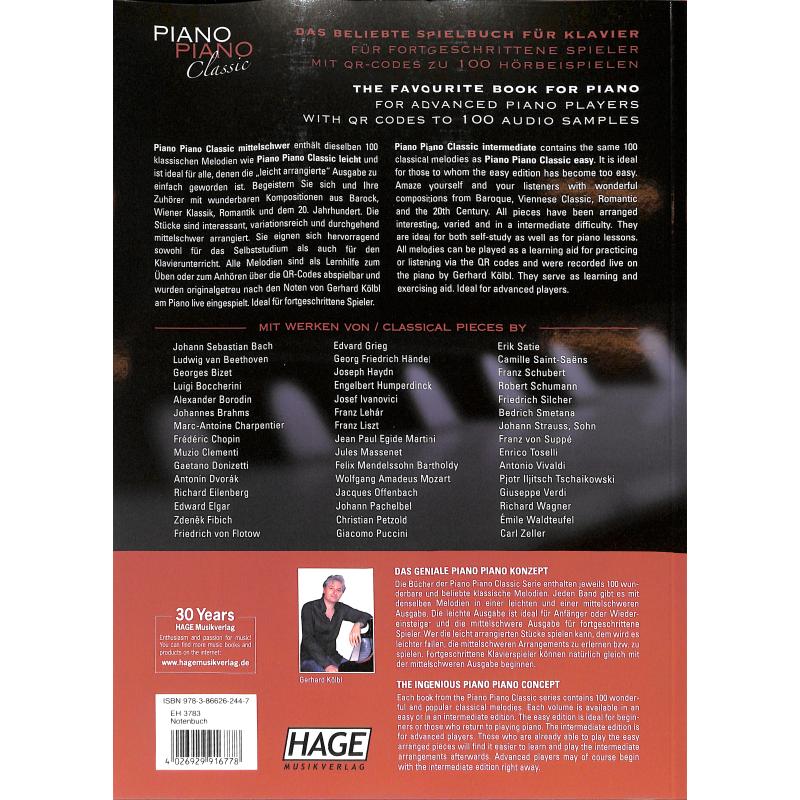 Piano Piano Classic - die 100 schönsten klassischen Melodien