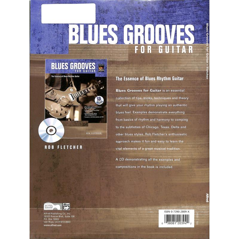 Blues grooves for guitar
