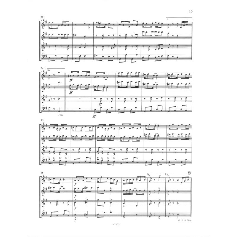 Leichte Blockflötenquartette - von Beethoven bis Bernstein