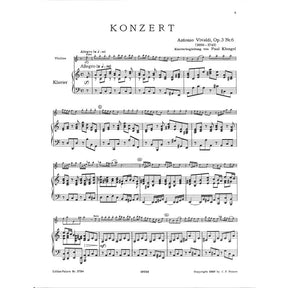 Concerto grosso a-moll op 3/6 RV 356 F 1/176 T 411