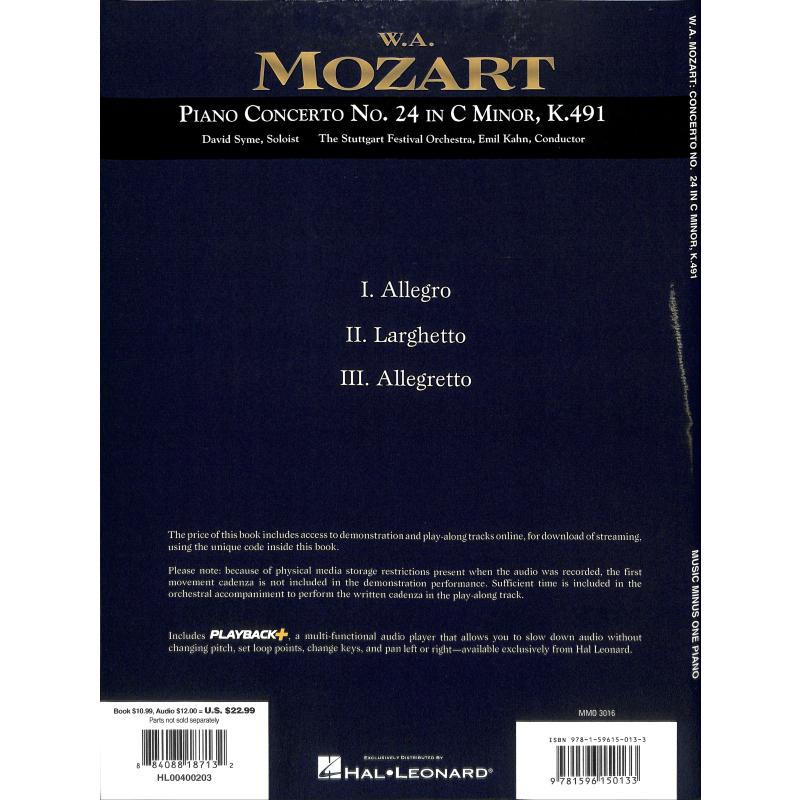 Konzert 24 c-moll KV 491
