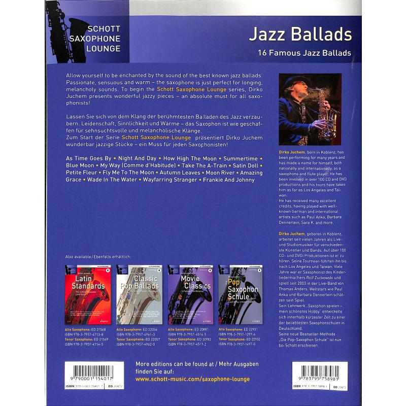 Jazz ballads | 16 famous Jazz Ballads