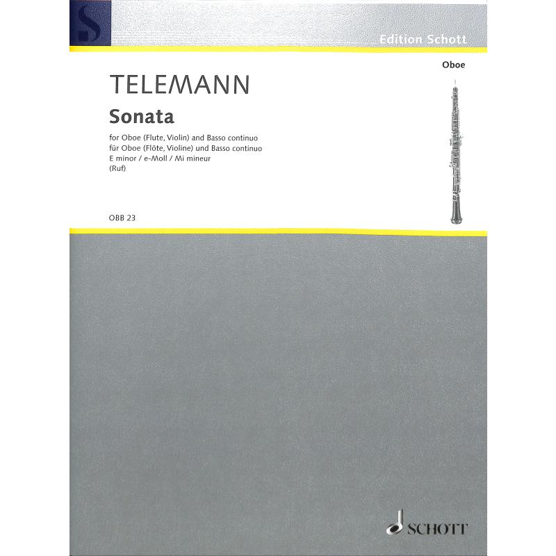 Sonate e-moll aus essercizii musici