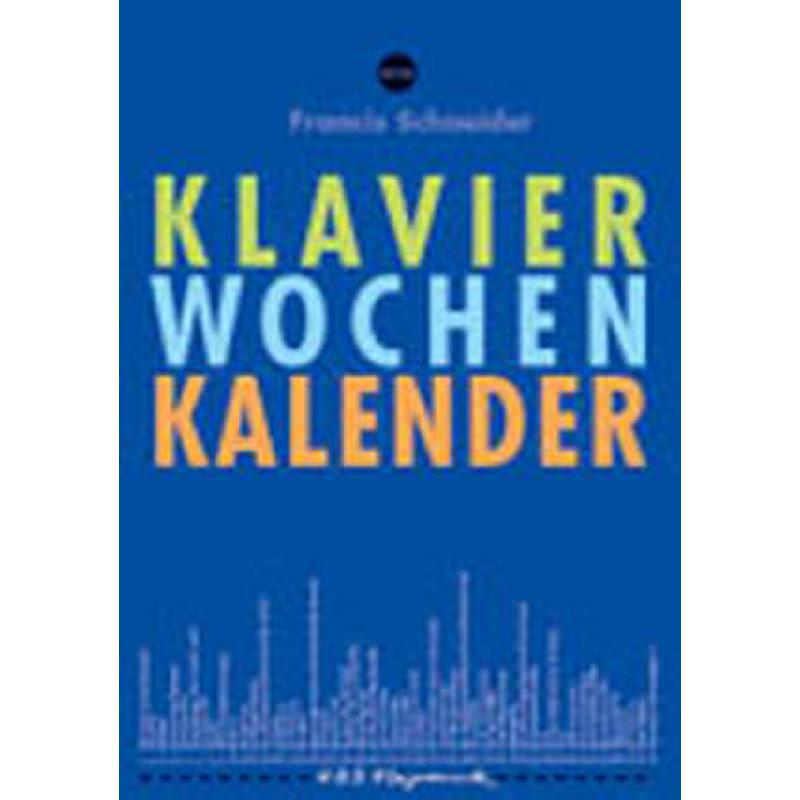 Klavier Wochenkalender