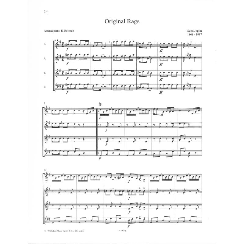 Leichte Blockflötenquartette - von Beethoven bis Bernstein