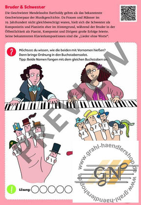 Mein Klavier-Rätselblock