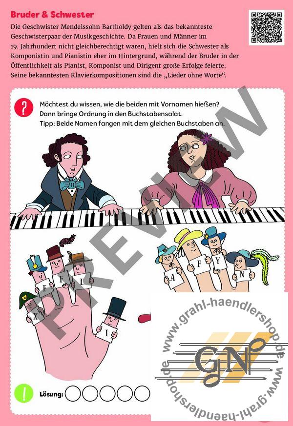 Mein Klavier-Rätselblock