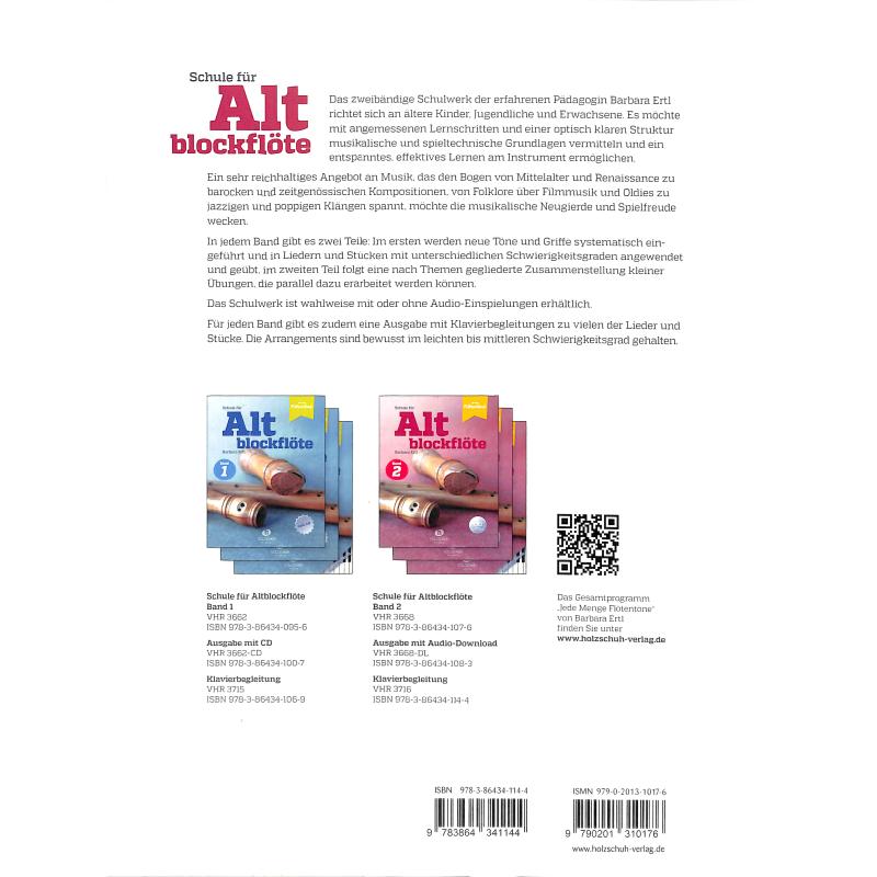 Schule für Altblockflöte 2