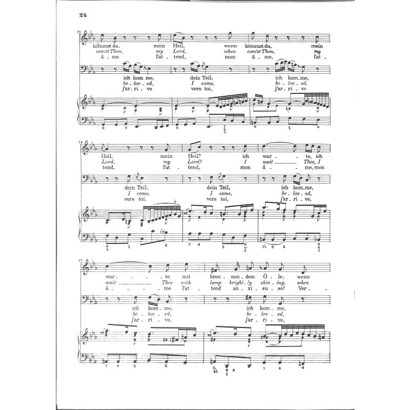 Kantate 140 Wachet auf ruft uns die Stimme BWV 140