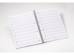 Notenblock Collegeblock für Gitarre Tabulatur 100 Seiten