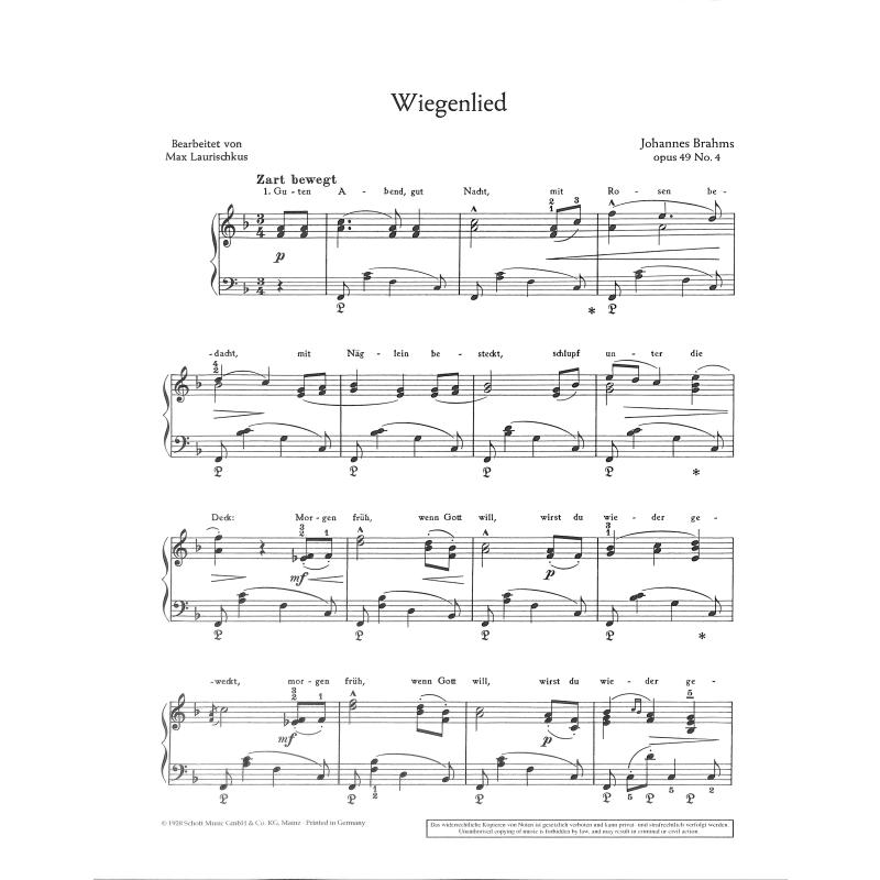 Wiegenlied F-Dur op 49/4