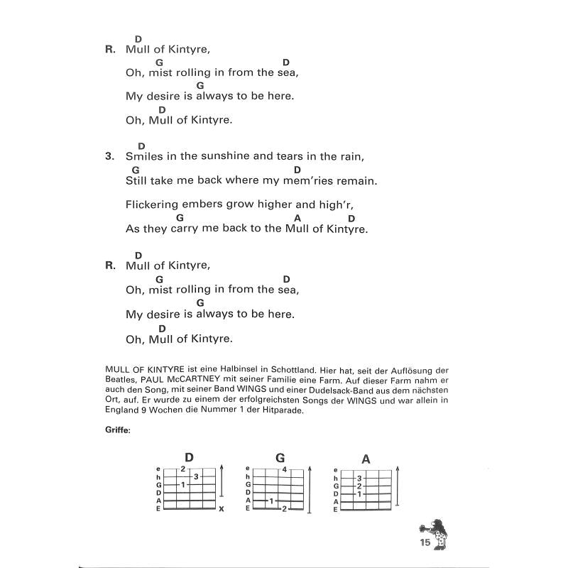 Songbuch für Gitarre 1